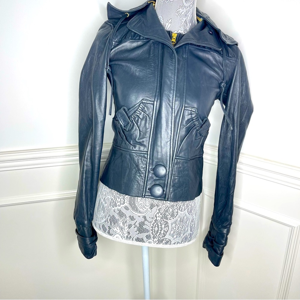 MIKE & CHRIS Black Leather Jacket